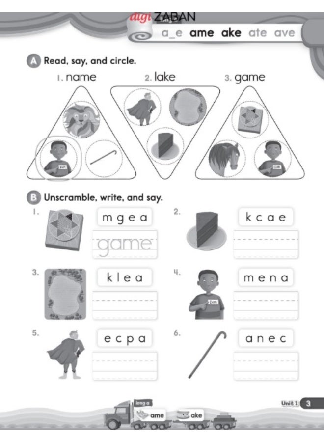 Oxford Phonics Book Word 3 Long Vowels Work Book - Image 5