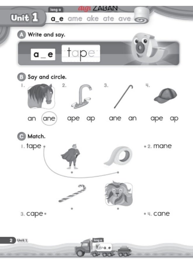 Oxford Phonics Book Word 3 Long Vowels Work Book - Image 3