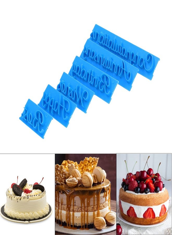 زيروديس قوالب كتابة كلمات الكيك من زيروديس، 6 قطع، قوالب طباعة حروف بخط اليد، لوازم مخبوزات، قوالب تهنئة، ذكرى سنوية، عيد ميلاد، أمنيات، تهاني، أفضل، قوالب كيك مكتوبة للاستخدام في الخبز - Image 5