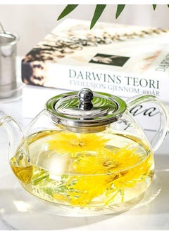 1Chase Glass Teapot With Heat Resistant Stainless Steel Infuser 1000ml  - Image 2