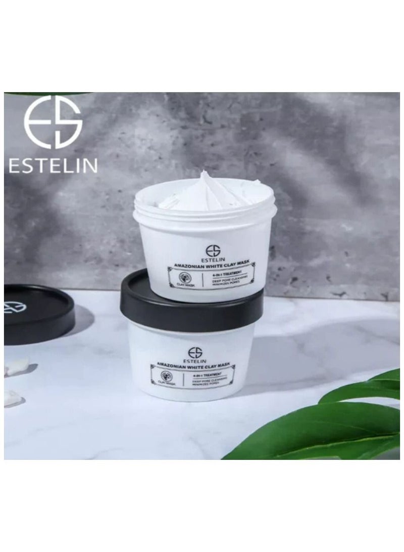 إستيلين قناع الطين الأبيض الأمازوني علاج 4 في 1 100 جم - Image 3