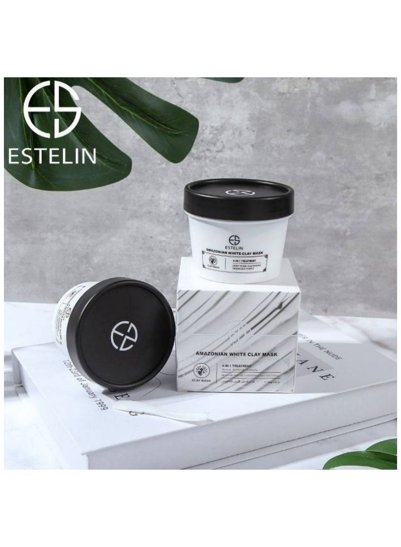 إستيلين قناع الطين الأبيض الأمازوني علاج 4 في 1 100 جم - Image 4