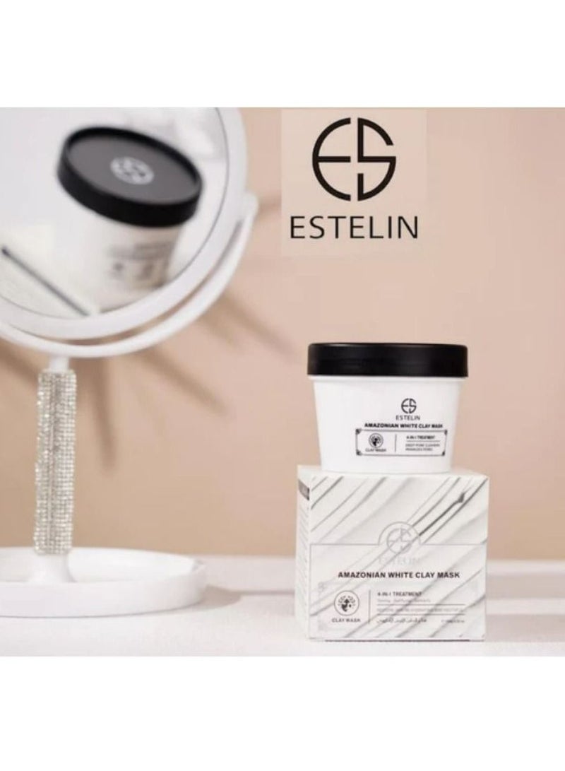 إستيلين قناع الطين الأبيض الأمازوني علاج 4 في 1 100 جم - Image 2