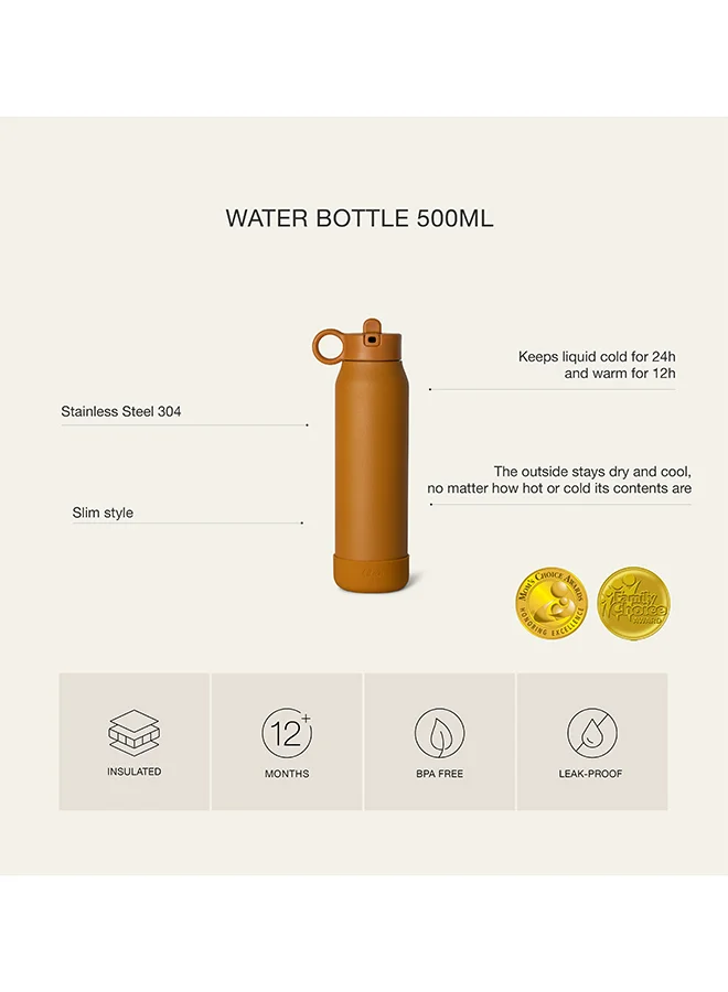Citron Kids Water Bottle - 350Ml, Vacuum Insulated Stainless Steel - Leak Proof, Eco - Friendly, Perfect For School And Travel - Vehicles