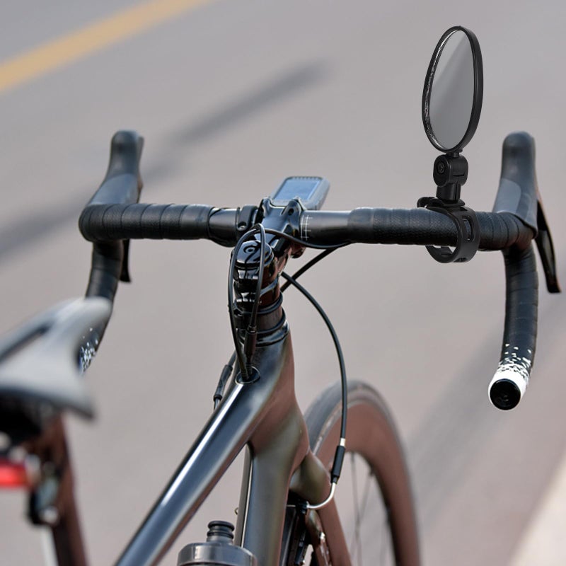 2pcs Bike Rearview Mirror Wide Angle Handlebar Mount Safety Accessory for Mountain Bikes - Image 3