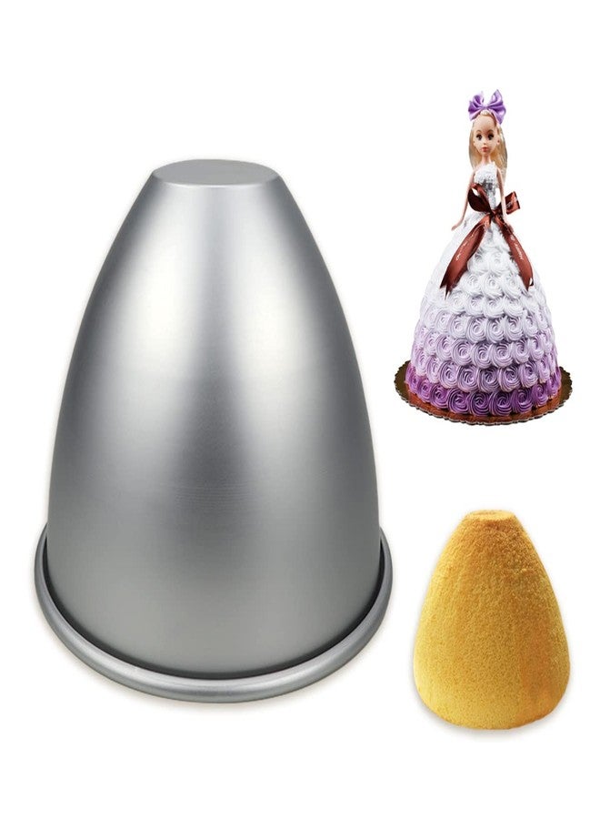 DOERDO DD DOERDO Doll Dress Cake Pan Mold Princess Doll Cake Bottom Mold Baking Dessert for Home Party, 10x10cm - Image 1