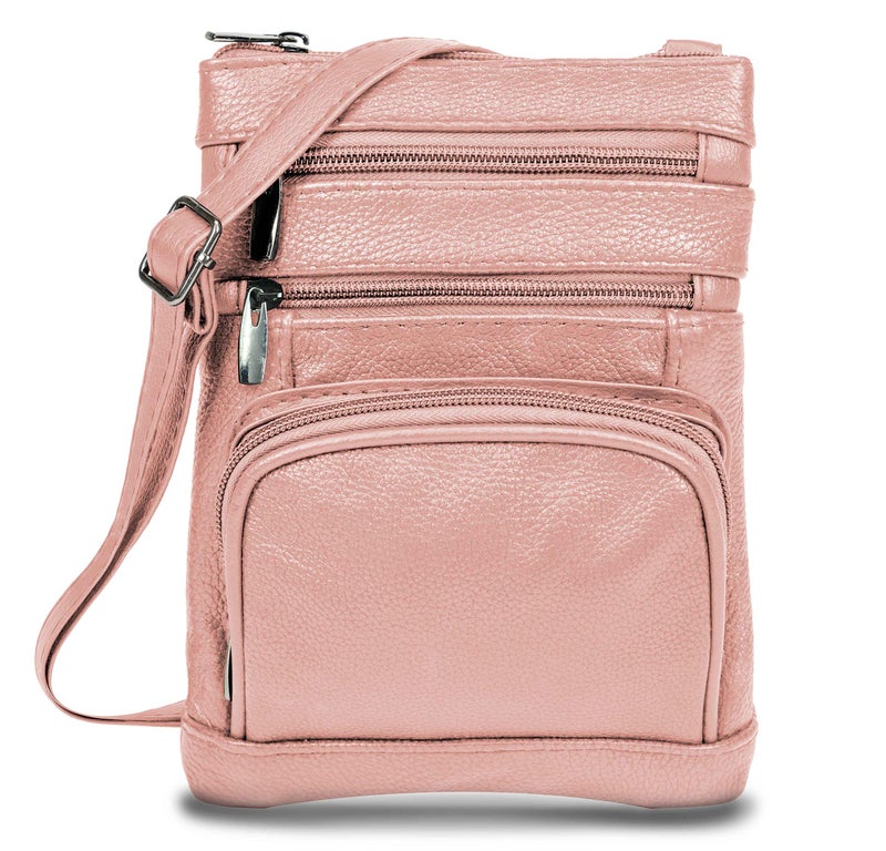 Krediz Leather Crossbody Purses For Women  Multi Pocket Crossbody Purse With Adjustable Strap  Soft & Durable Leather Purse - Image 1