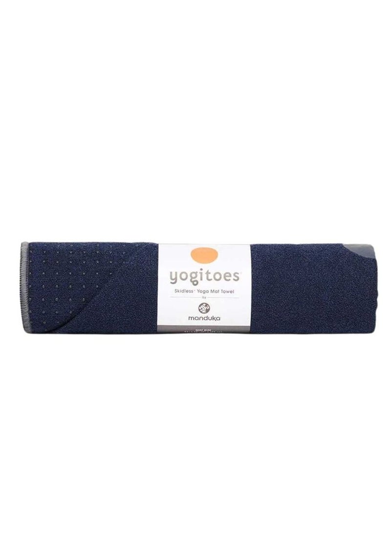 Manduka Yogitoes Skidless Mat Towel Midnight Standard  - Image 1