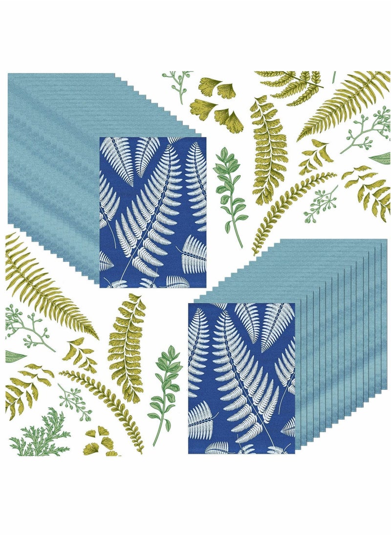 Y&D - 32 Sheets A5 Cyanotype Paper, Sun Print Solar Drawing Paper Sensitivity Nature Printing - Image 1