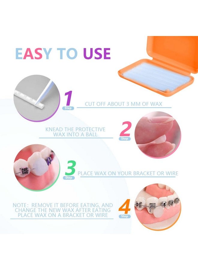 KISEER 24 Pack Colorful Orthodontic Wax Dental Wax for Braces Wearer - Image 5