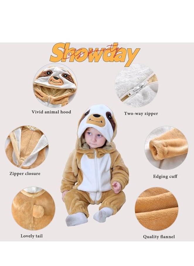 Generic - Kids' And Toddlers' Infant Tiger Animal Fancy Dress Costume Outfit Hooded Romper Jumpsuit 12-18Month(73-80cm) - Image 1
