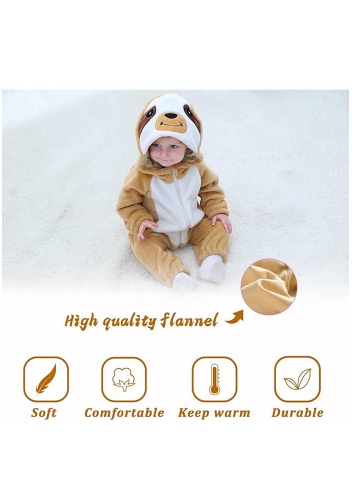 Generic - Kids' And Toddlers' Infant Tiger Animal Fancy Dress Costume Outfit Hooded Romper Jumpsuit 12-18Month(73-80cm) - Image 1