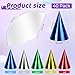 WEOXPR 40 Pack Colorful Birthday Party Hats for KidsSmall Metallic Foil Cone Hat Party Favors Headwear Adults Paper Party Hats Bulk in Red Green Gold Silver and Blue40 Pack color hats5 Colors - Image 4