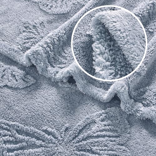 GIOKARNNA Throw Blankets with Butterfly,Soft Warm Blankets for Lover Mom Father Friends Gifts Pets,Lightweight Fuzzy Blanket for Couch Sofa Bed(Pearl Blue,50"x60") - Image 5