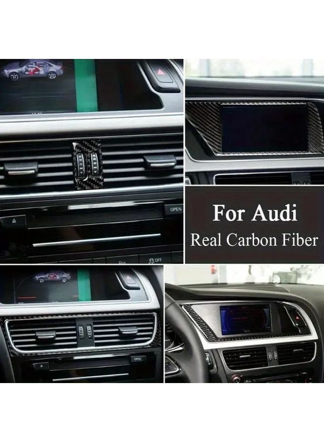 أودي A4 A5 B8 Q5 لوحة تحكم داخلية من ألياف الكربون نوع C مع عجلة القيادة على اليسار - Image 4