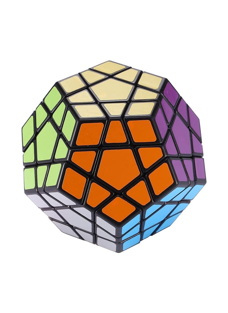 Megaminx Speed Cube Puzzle Toy, Black  - Image 2