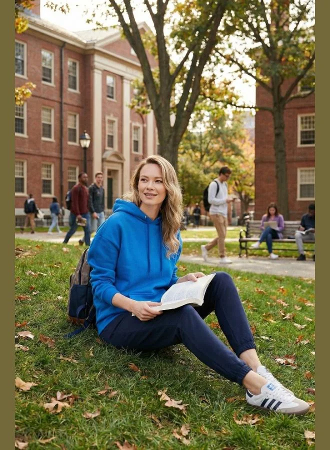 Lela Lela Regular Fit Cotton Hooded Collar Brushed Winter Sweatshirt Women's SWEAT 5863854