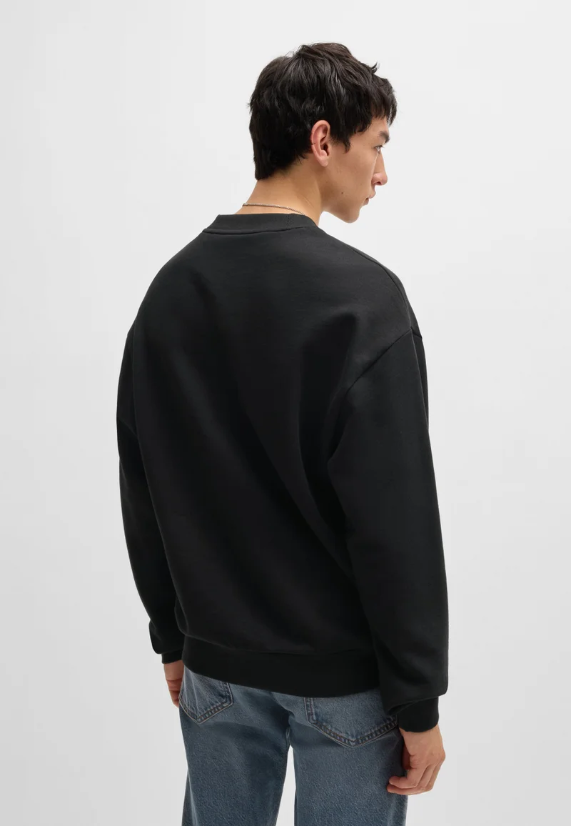 هوجو Cotton-terry sweatshirt with logo print