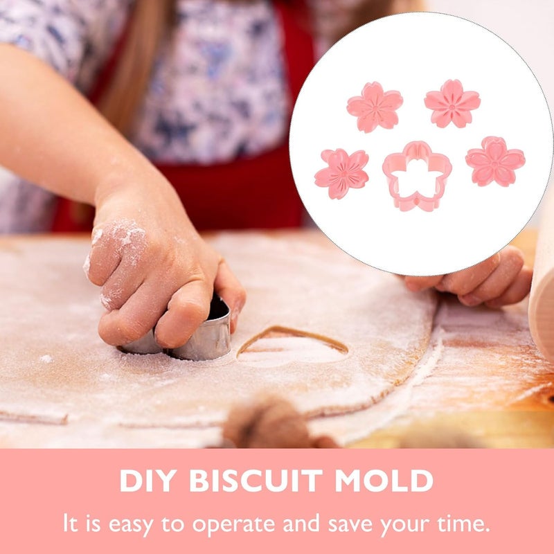 BESTonZON Creative Cherry Cutter Set, Plastic Embossed Biscuit Mold with Plunger, DIY Fondant Baking Tool for Home Use, Cute Spring Baking Supplies - Image 5