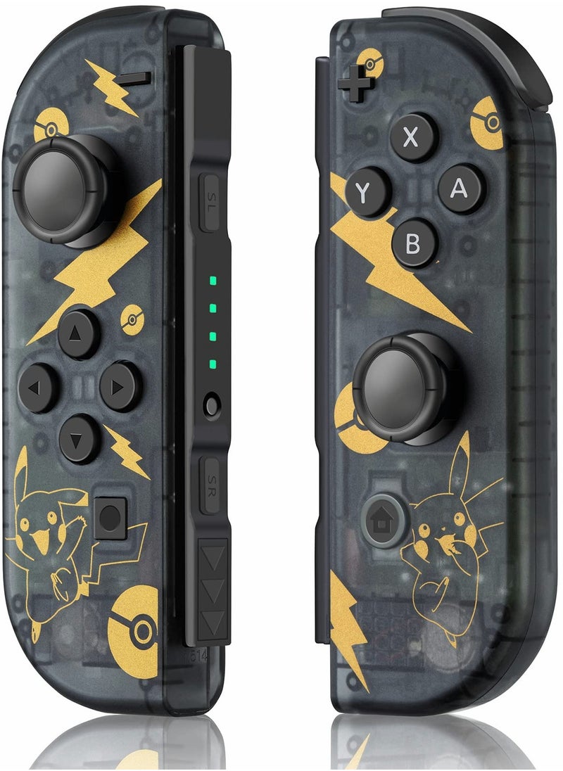 Generic Wireless Joy-Con Controllers for Nintendo Switch, Compatible with Switch/Lite/OLED, L/R Replacement with Wake-up, Screenshot, Dual Vibration, and Motion Control (Black)  - Image 1