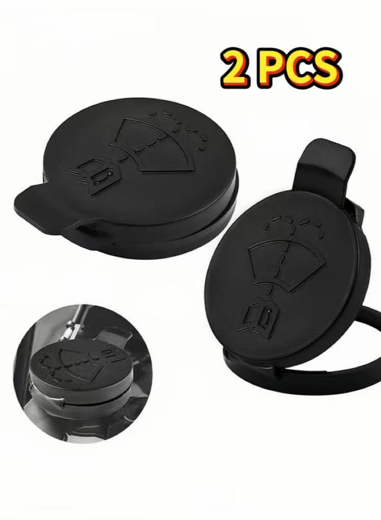 Youque 2PCS Windshield Wiper Washer Fluid Reservoir Tank Bottle Cap Replacement Cap Compatible with GMC Chevrolet Buick Cadillac 12767700, 13227300, 19172571 - Image 1