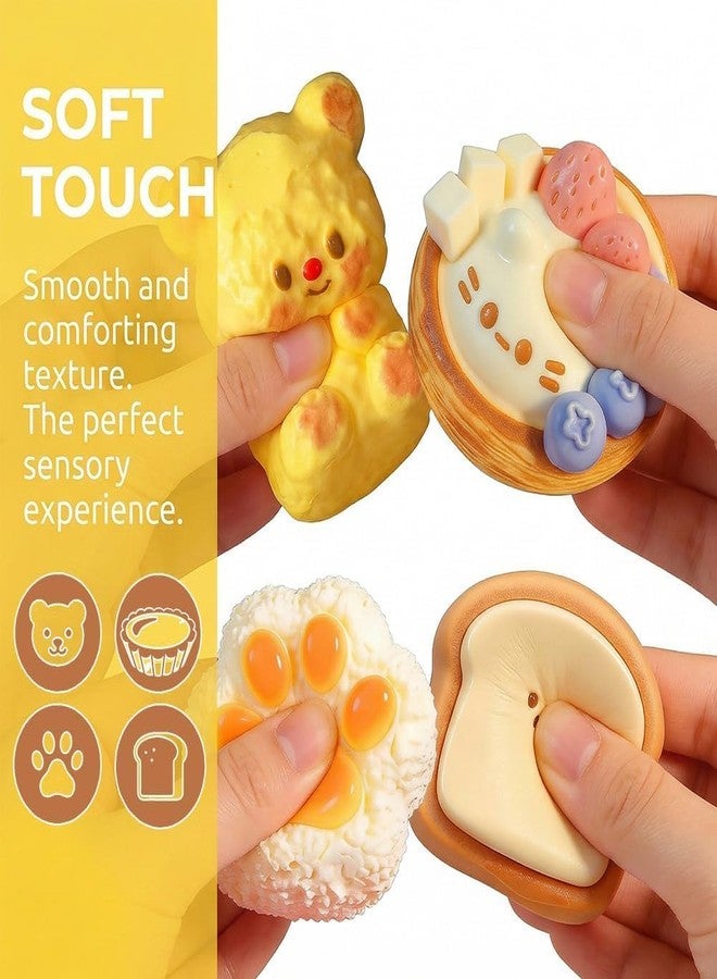 SQUISHCO Taba Squishy Cat Paw, Squeeze Cat Paw Squishy Squeeze for Relaxing Soft Pinch Good Gift for Friends (Yellow（A）) - Image 4