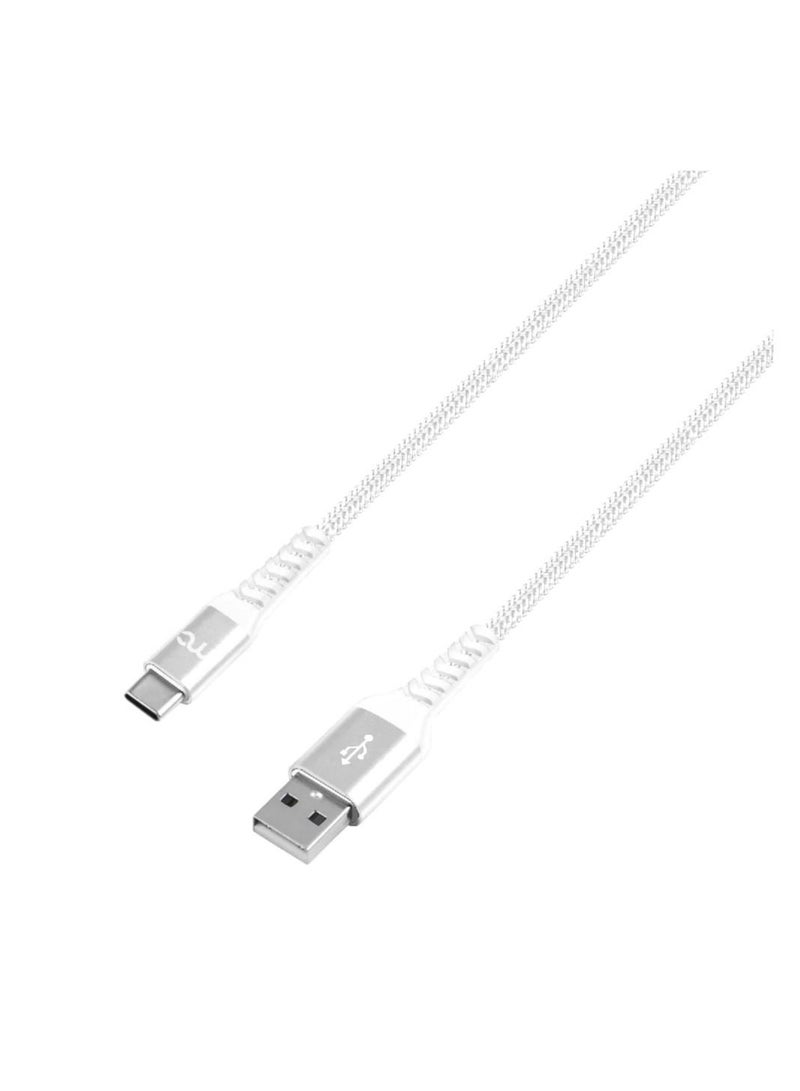 My Candy USB-A to USB-C Charge - Sync Cable (1.2m) - White - Image 3