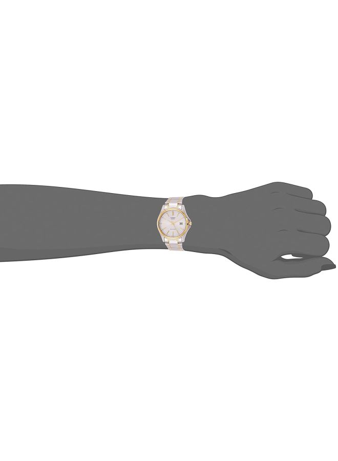 CASIO Women Enticer Water Resistant Analog Watch LTP-1183G-7A - 28 mm - Silver/Gold - Image 4
