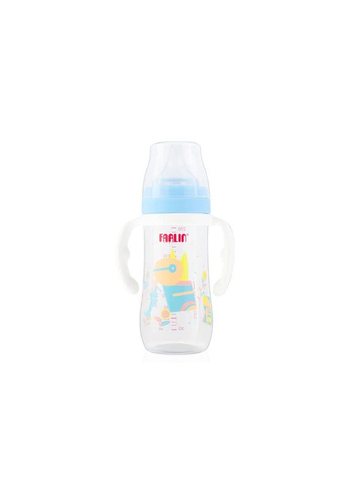 FARLIN AB-42018(B) - - PP Feeding Bottle 270cc W/Handle, 270ML - BPA-free - Anti-colic silicone