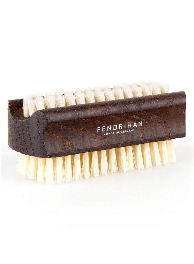 Fendrihan Genuine Boar Bristle Nail Brush With Ash Wood Handle Made In Germany (Light Bristles) - Image 1