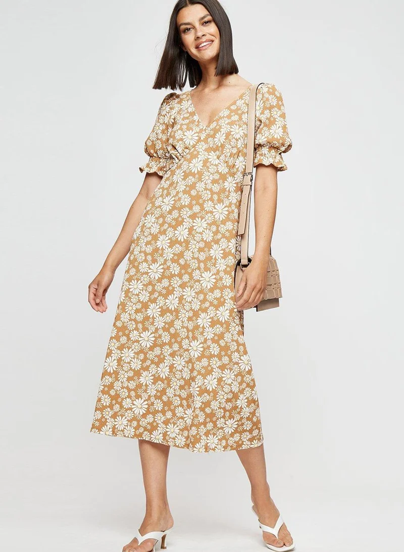 DOROTHY PERKINS Puff Sleeve Floral Print Dress