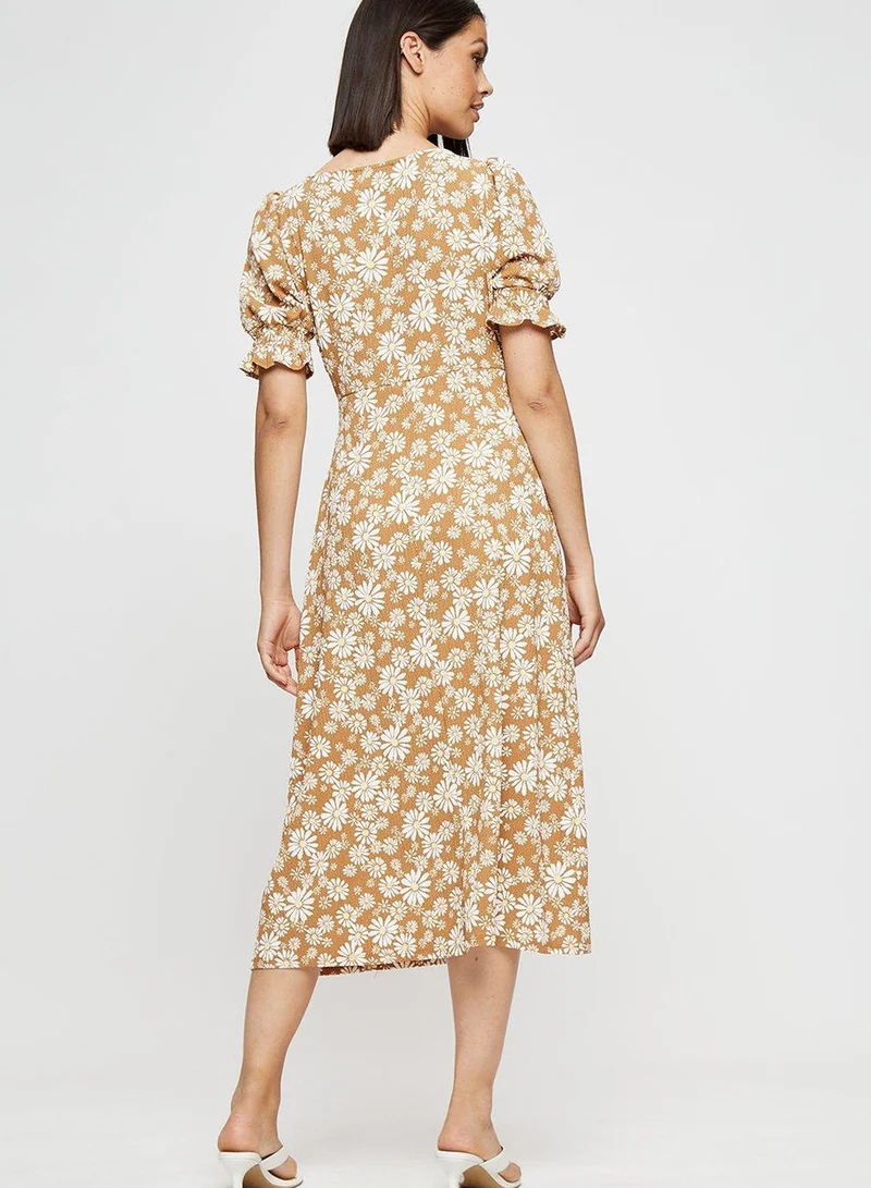 DOROTHY PERKINS Puff Sleeve Floral Print Dress