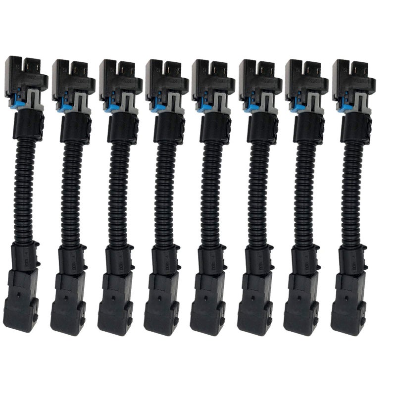 8pcs LS1 LS6 LT1 EV1 Injector Harness to Multec LQ4 LQ9 48 53 60 Adapters