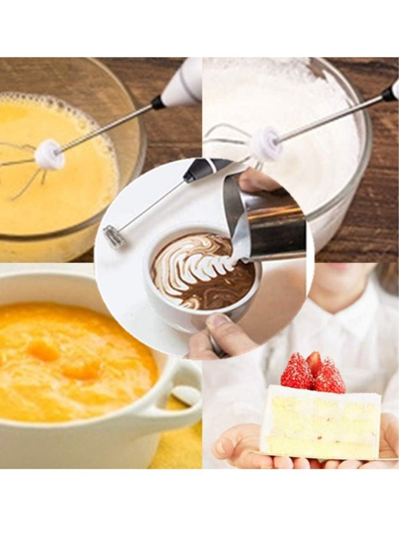 ELTRAZONE - Rechargeable Milk Frother 3 Speeds Handheld Foam Maker With Stainless Whisk For Coffee, Latte, Cappuccino, Chocolate, Milk Tea, Coconut Milk, Durable Frother Drink Mixer - Image 1