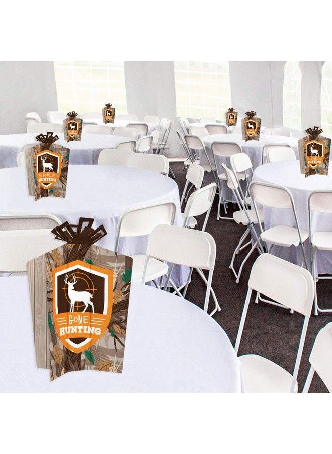 Big Dot of Happiness Gone Hunting Table Decorations Deer Hunting Camo Baby Shower Or Birthday Party Fold And Flare Centerpieces 10 Count  - Image 5