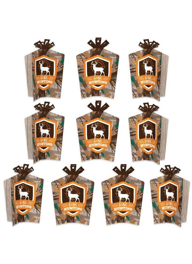 Big Dot of Happiness Gone Hunting Table Decorations Deer Hunting Camo Baby Shower Or Birthday Party Fold And Flare Centerpieces 10 Count  - Image 2