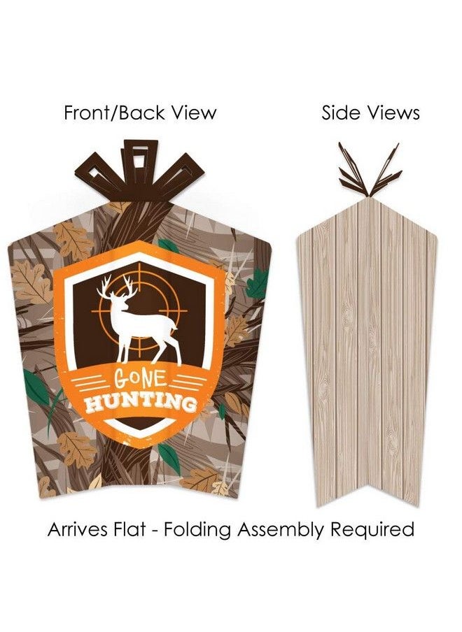 Big Dot of Happiness Gone Hunting Table Decorations Deer Hunting Camo Baby Shower Or Birthday Party Fold And Flare Centerpieces 10 Count  - Image 3