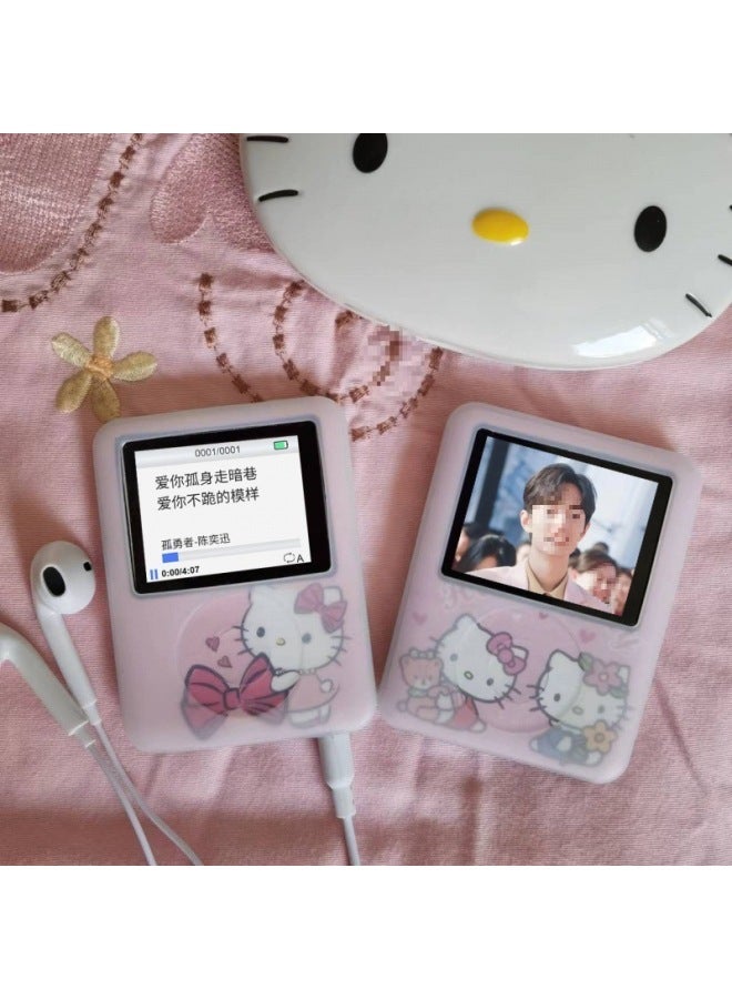 Mp3 Music Player OTG Cute Mini Walkman With Screen MP4 Student Running E-Book-Body Color:Pink 【with External Speaker】 Can Insert Card-Memory Capacity:32g 【data Cable + Dual Otg + Color Film】 - Image 3