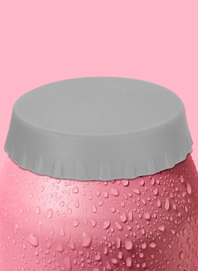 ميكسينيتي مجموعة ميكانيكسي من 6 قطع من أغطية علب السيليكون محكمة الإغلاق وقابلة لإعادة الاستخدام، مصنوعة من فلين رمادي مطاطي، مثالية للحفلات والمطبخ المنزلي وتخزين المشروبات. - Image 5