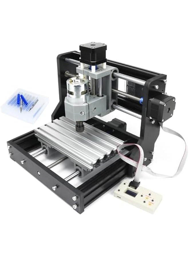 CNC 1610 PRO 3 Axis GRBL Control DIY Mini CNC Router Machine Kit with Offline Controller and 14pcs ER11 Collets CNC Engraving Milling Machine for Cutting Wood Plastic Acrylic PVC PCB - Image 1