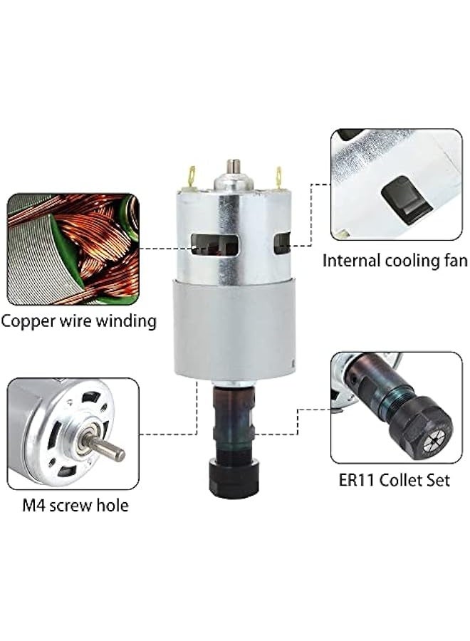CNC 1610 PRO 3 Axis GRBL Control DIY Mini CNC Router Machine Kit with Offline Controller and 14pcs ER11 Collets CNC Engraving Milling Machine for Cutting Wood Plastic Acrylic PVC PCB - Image 5