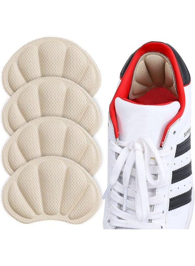 Insoles, 4-pack of mesh self-adhesive heel pads, to prevent shoes from being too big, unisex. - Image 1