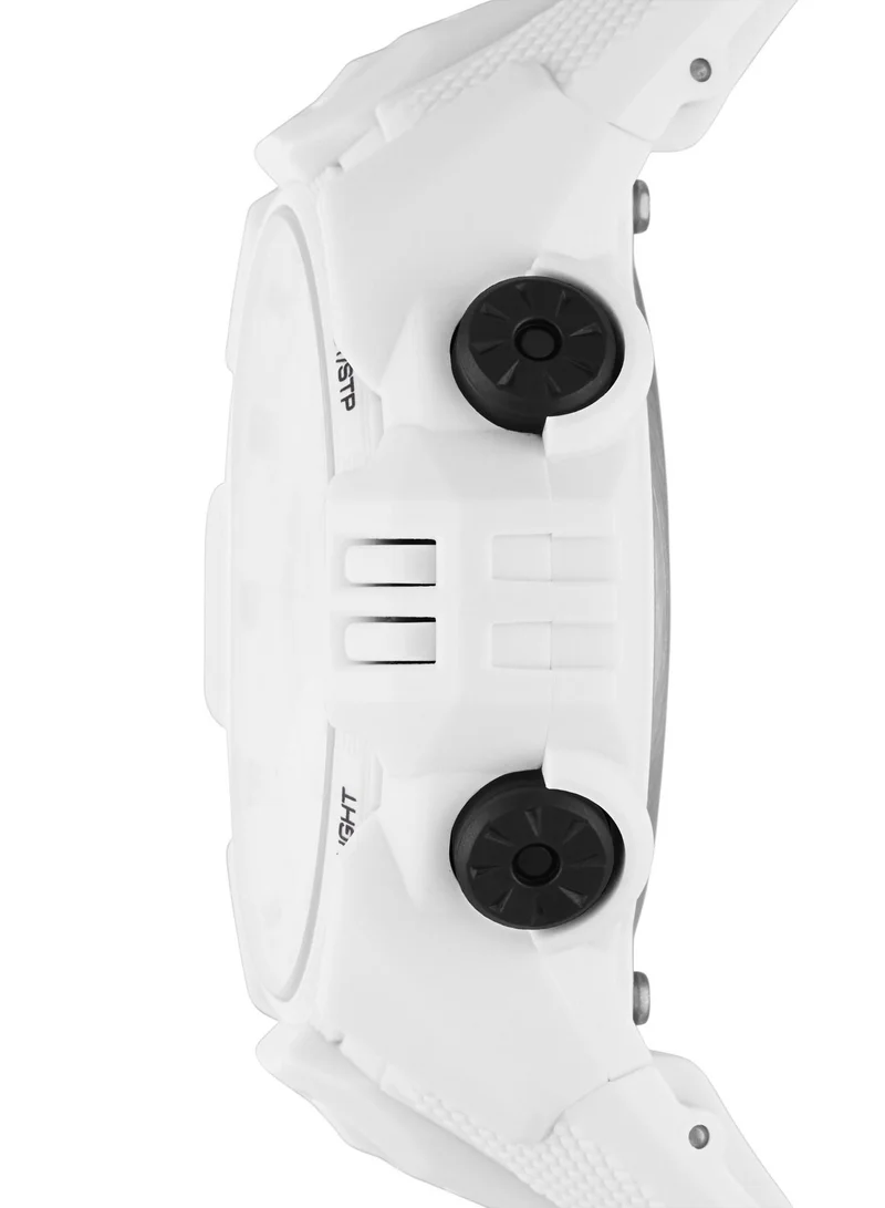 بوما Digital Mechanical Watch for Men With White Rubber Band- 10 ATM - PU P5039