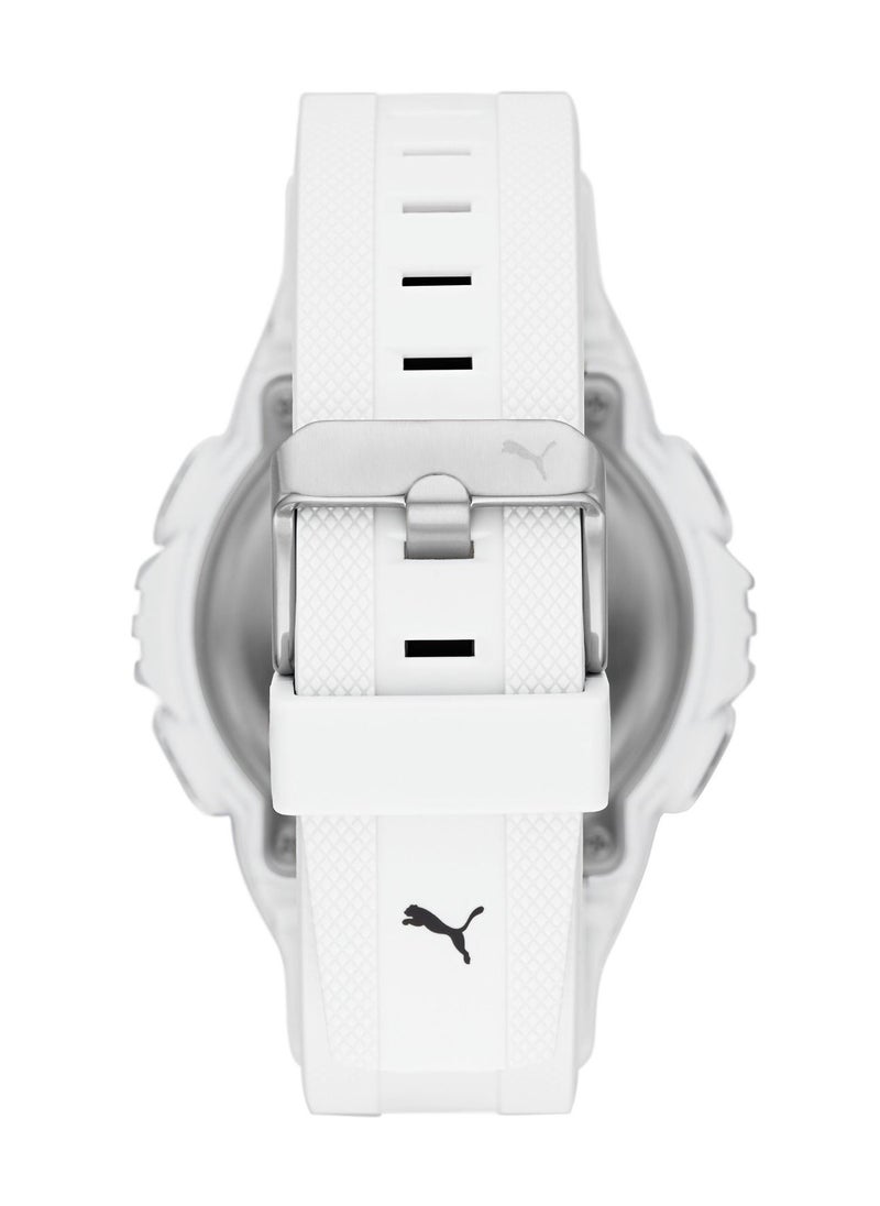 PUMA Digital Mechanical Watch for Men With White Rubber Band- 10 ATM - PU P5039  - Image 2
