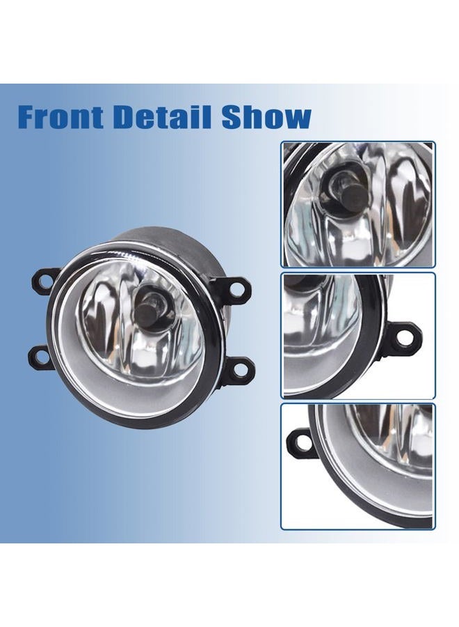 WFLNHB Left and Right Fog Lights Repalcement for Toyota Yaris 2006-2010 Fog Light Clear with Wiring Kit 812100D041 812100D042 - Image 3
