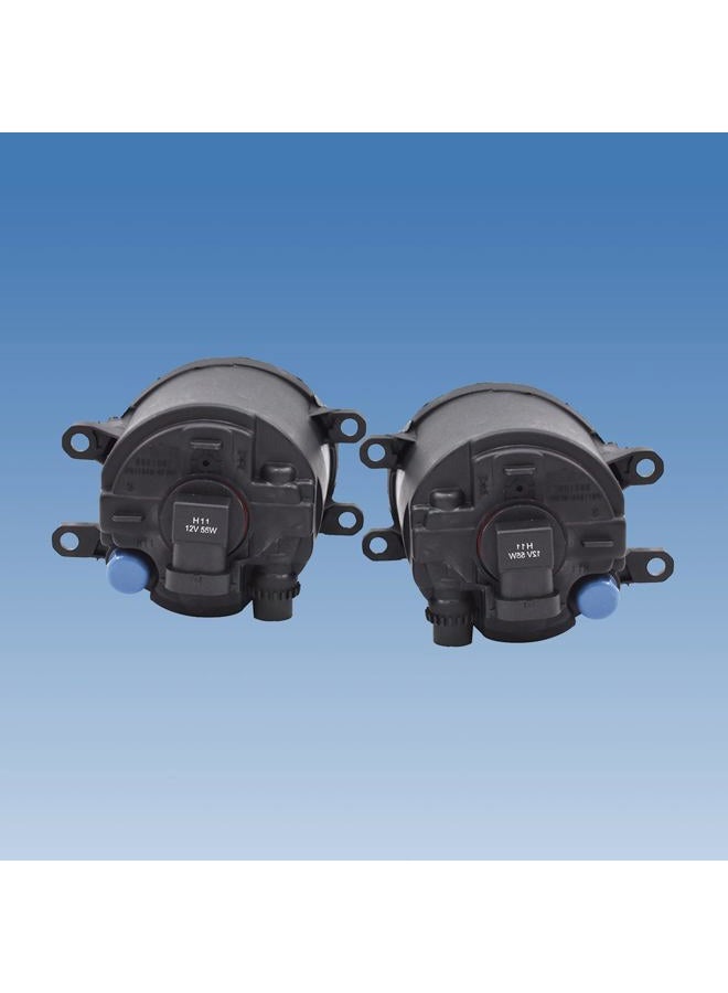 WFLNHB Left and Right Fog Lights Repalcement for Toyota Yaris 2006-2010 Fog Light Clear with Wiring Kit 812100D041 812100D042 - Image 2