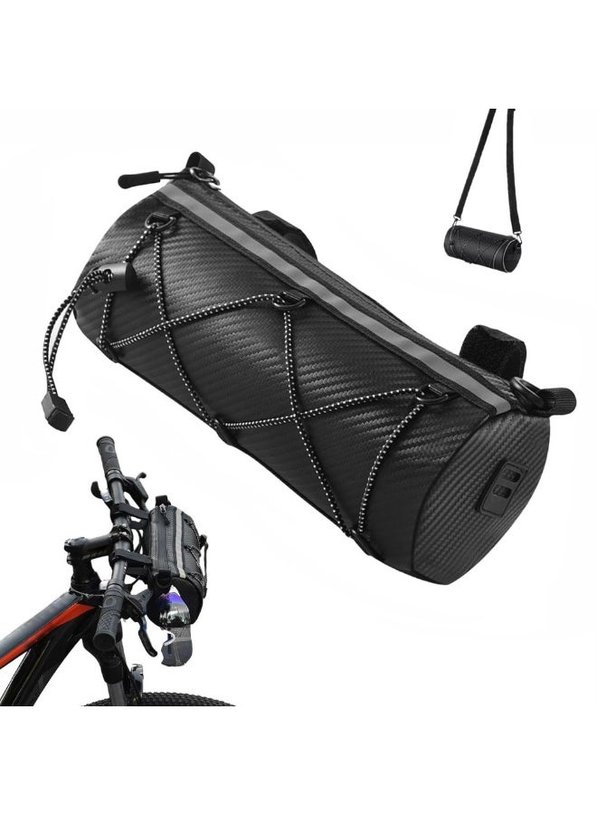 Generic Bike Handlebar Bag, Bicycle Frame Storage with Shoulder Strap for Outdoor  - Image 1