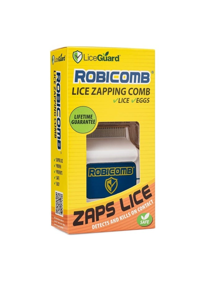 LiceGuard - RobiComb Electric Head Lice Comb | Lice & Eggs Zapping Tool Blue - Image 1