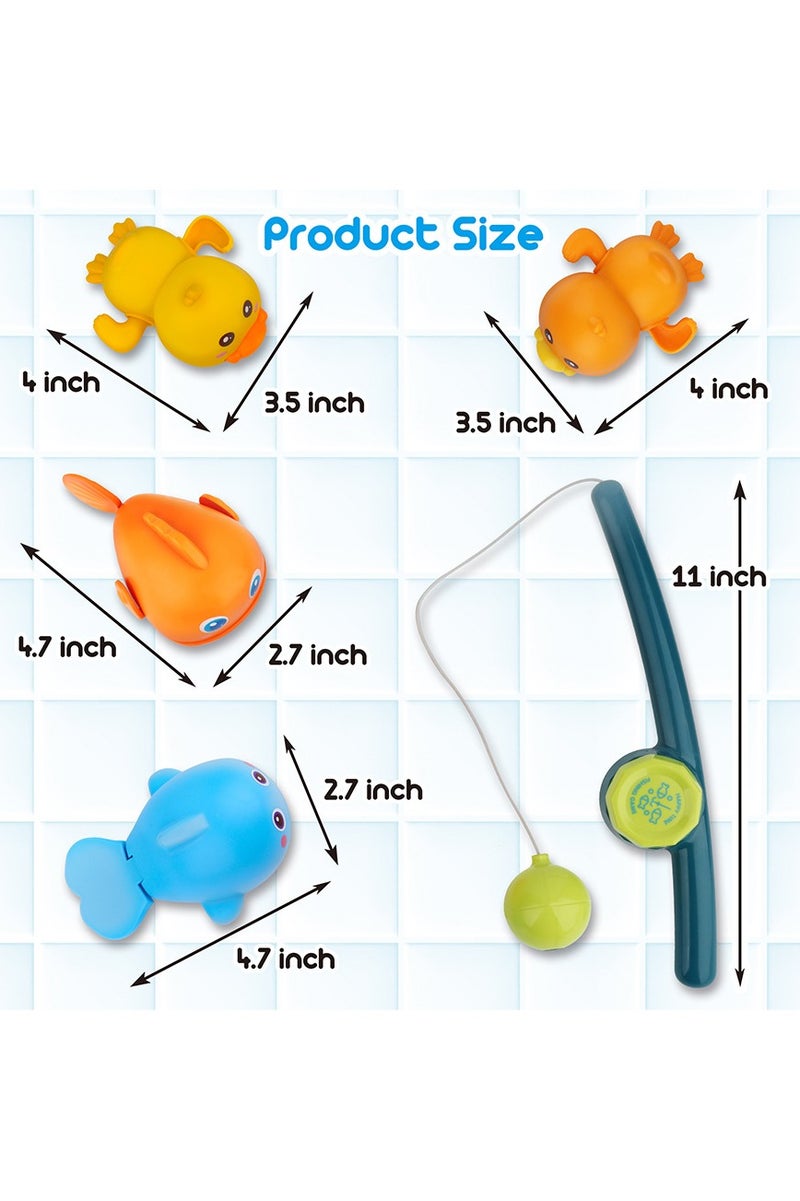 general Baby bath toys children's bathing club swimming and playing in the water baby magnetic fishing parent-child interactive play - Image 3