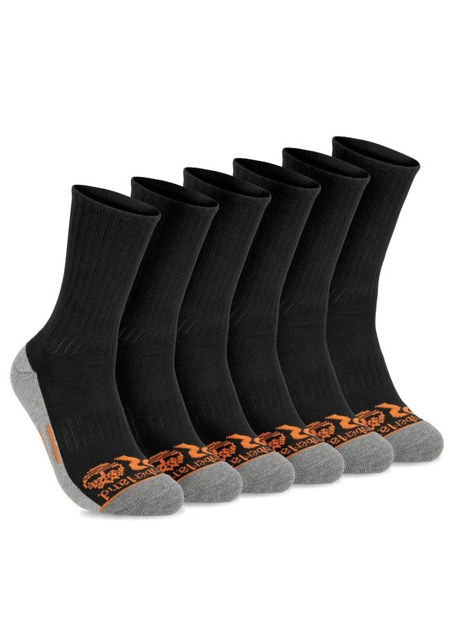 Timberland PRO Mens Sorbtek Moisture Control Mens Socks, Arch Support, Cushioned Footbed (Size 7-12; 6 Pairs) - Image 1